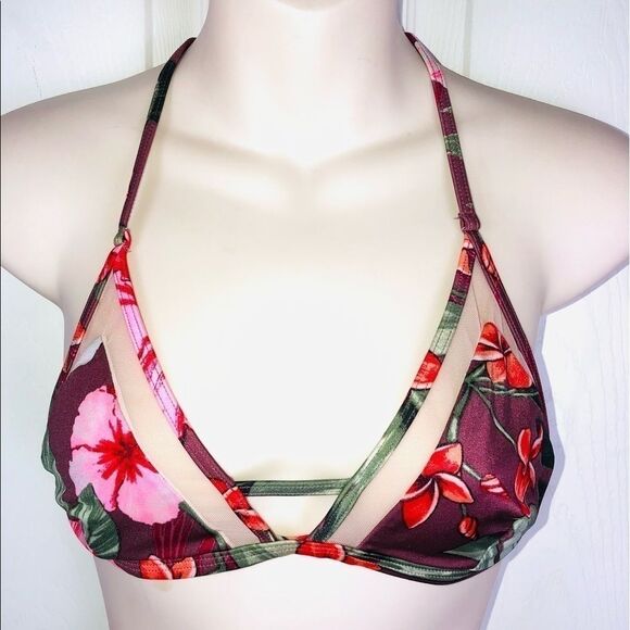 Victoria’s Secret tropical triangle bikini top sm - Picture 1 of 8